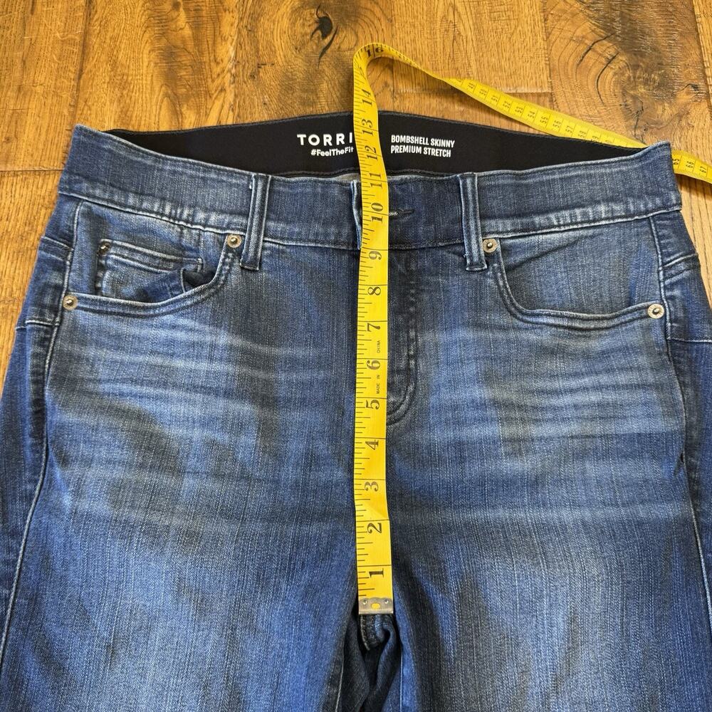 Torrid Jeans Bombshell Skinny Premium Stretch Hi-Rise Denim Med Wash Womens 14 - Picture 5 of 8